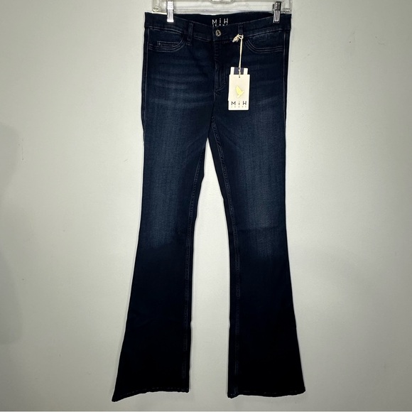 Mih The Skinny Marrakesh Mid Rise Kick Flare Jeans In Garde Wash Size 29 NWT! - Picture 1 of 10
